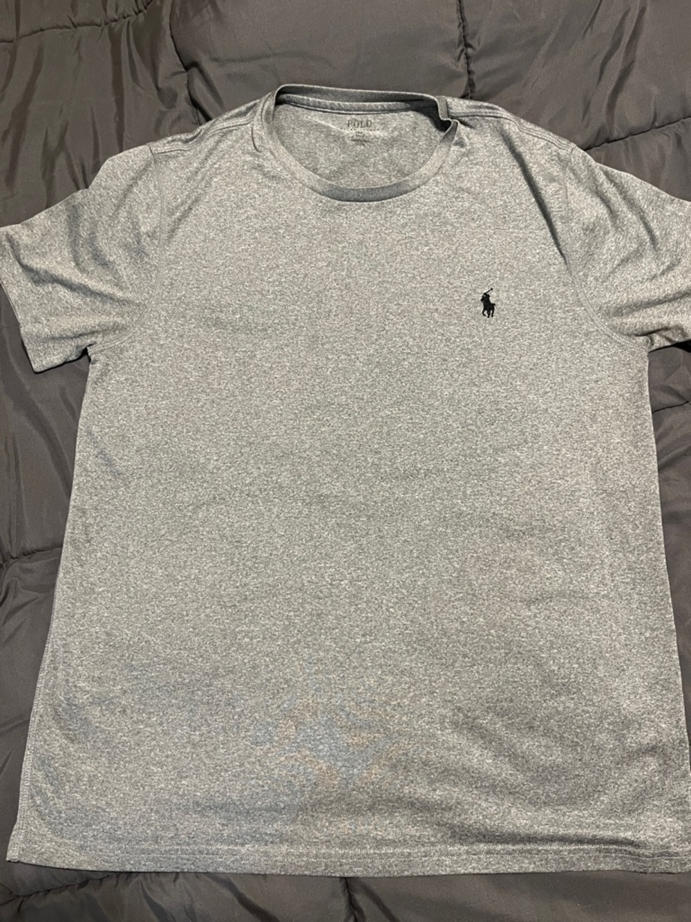 Polo Ralph Lauren Heather Gray Crewneck T-Shirt with Black Pony Size M